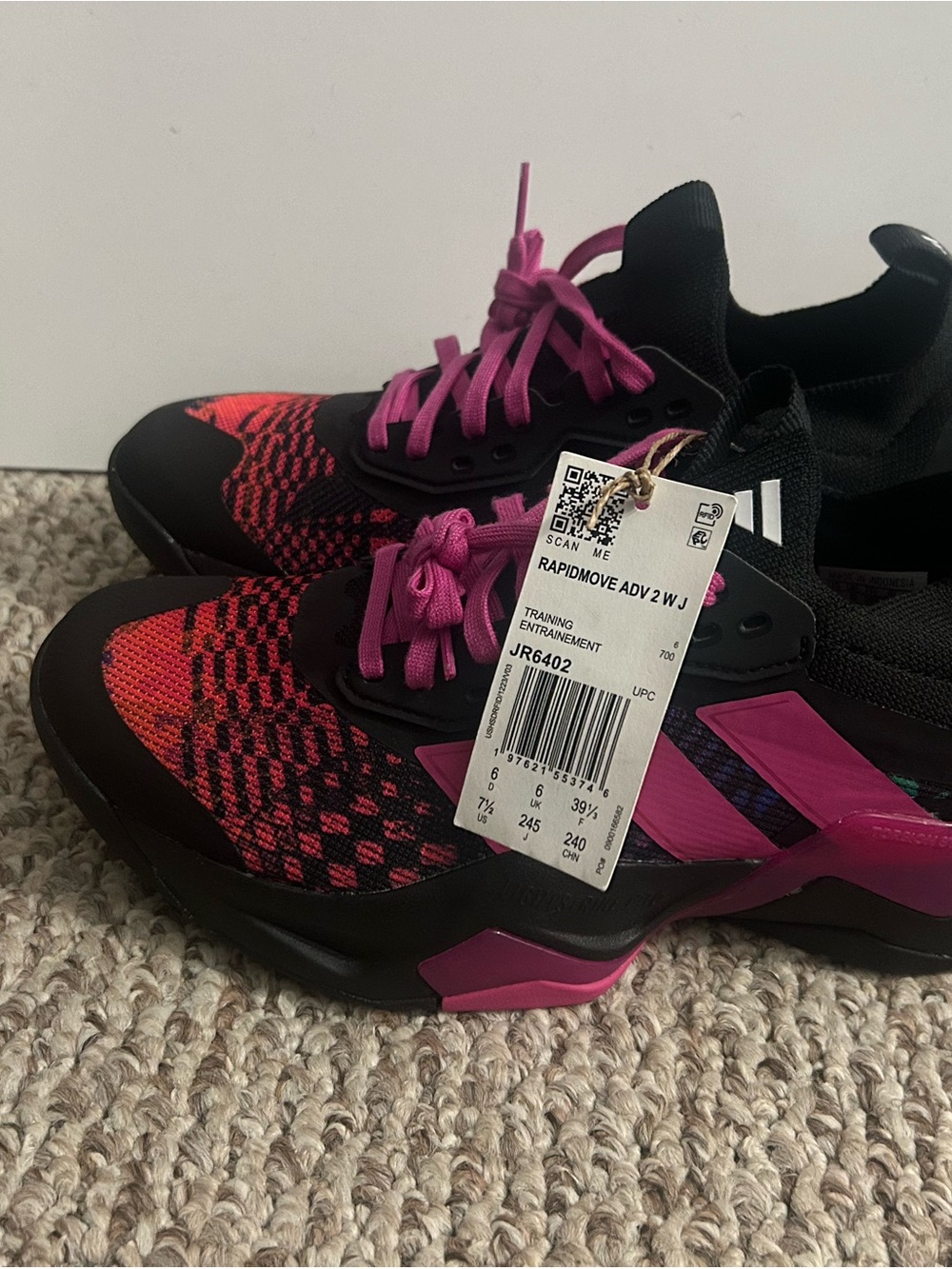 adidas X Jeremy Scott  Women's Black & Pink Training Sneakers